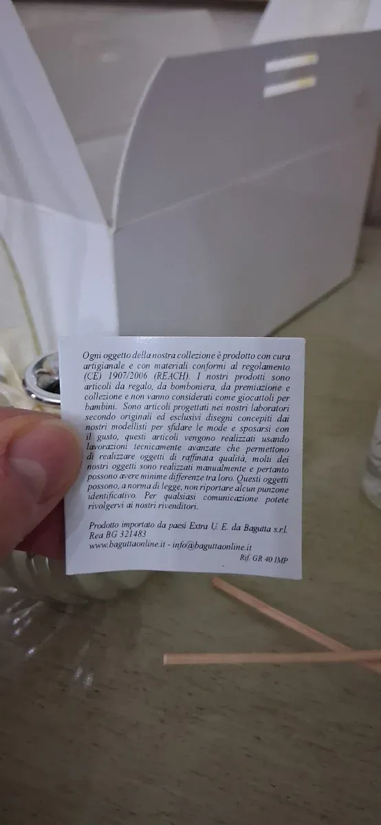 Profumatore Bagutta Vetro Argento e Fiori