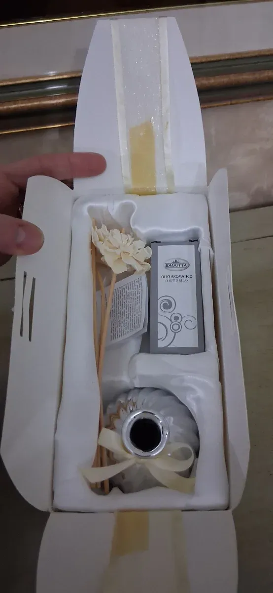 Profumatore Bagutta Vetro Argento e Fiori