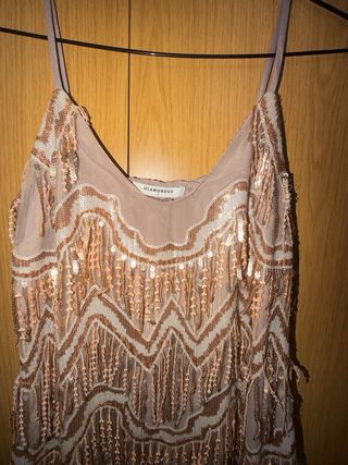Vestido fiesta lentejuelas Glamorous S