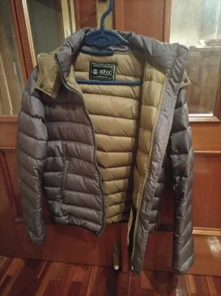 Cazadora plumífero Adhoc marrón hombre