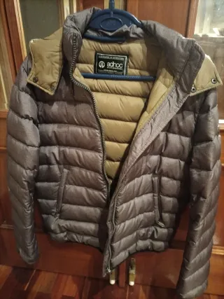 Cazadora plumífero Adhoc marrón hombre