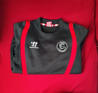 Sudadera Sevilla FC Warrior Negra Roja Talla s