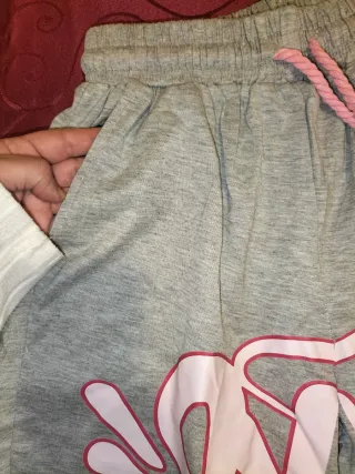 Conjunto gris y rosa mujer