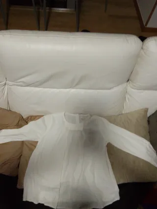 Camiseta blanca manga larga