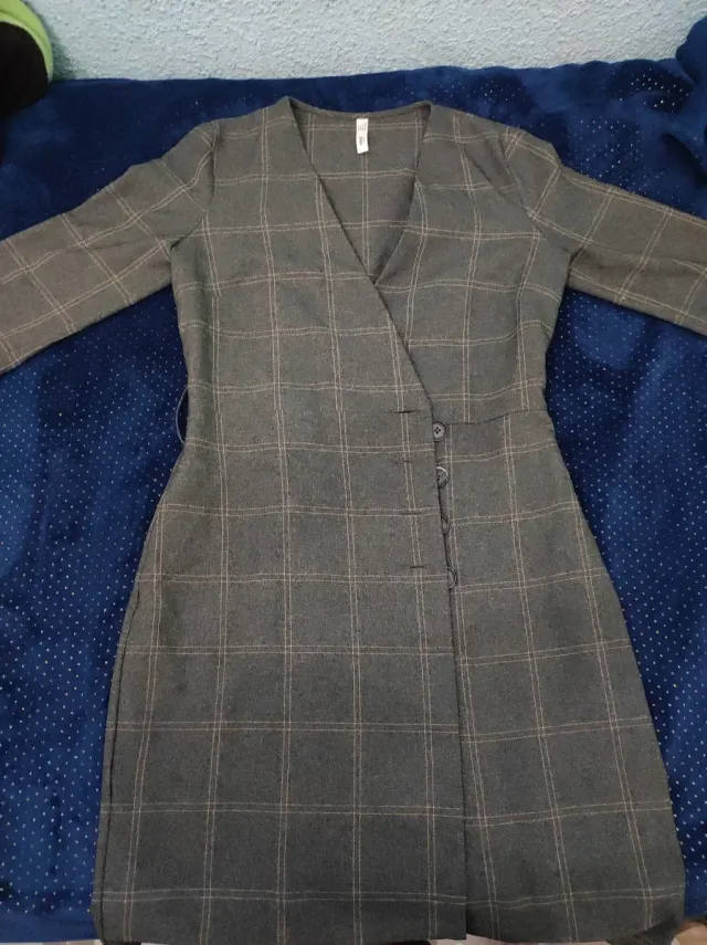 Abrigo/Blazer Mango Talla S Gris