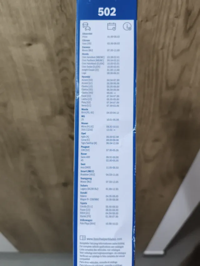 Escobillas limpiaparabrisas