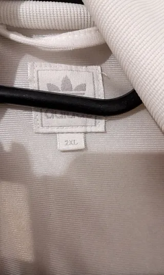 Chaqueta Adidas Hombre Gris y Blanca