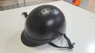 Casco Hípica Ajustable Negro