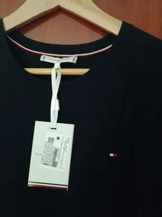 Vestido Tommy Hilfiger azul marino de punto