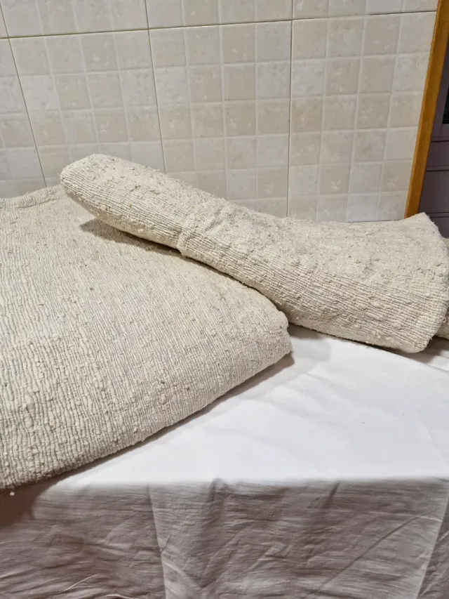 Manta vintage beige grande