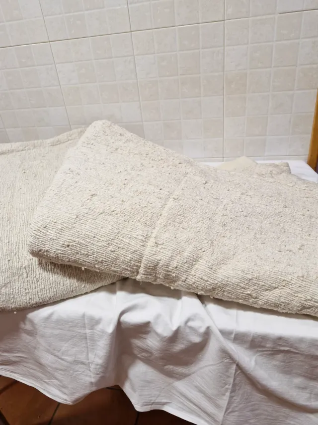 Manta vintage beige grande