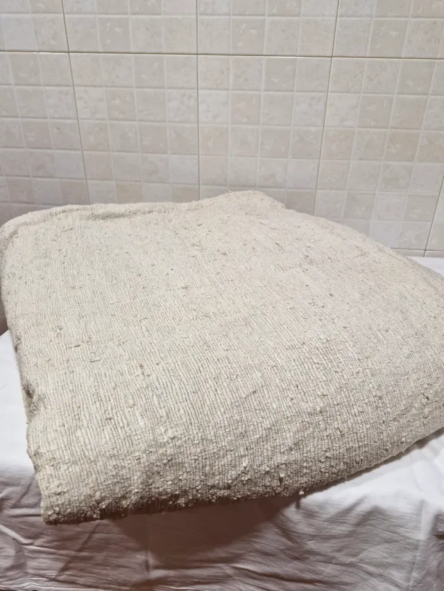 Manta vintage beige grande