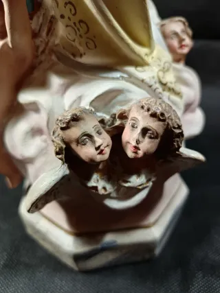 Virgen Inmaculada Antigua Pasta Madera