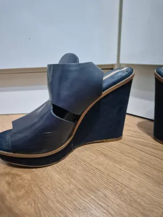 Sandalias de plataforma azul