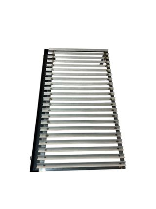 Griglia 60x50cm a V con grassoiera per barbecue