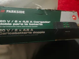 Cargador Doble Parkside 20V 2x4.5A