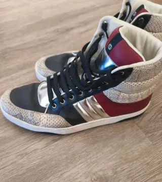 Deportivas Gucci Hombre Negras y Plateadas