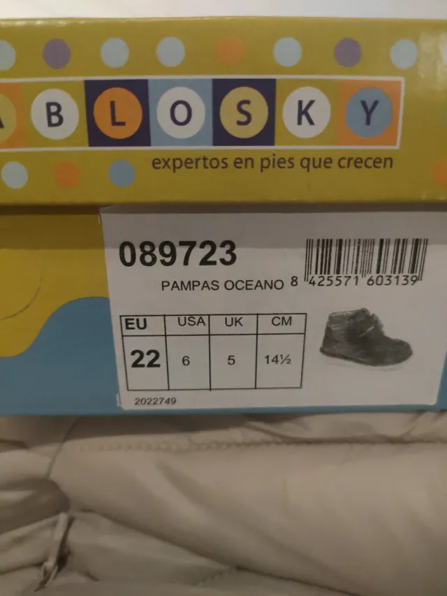 Zapatos Pablosky niño/niña talla 22