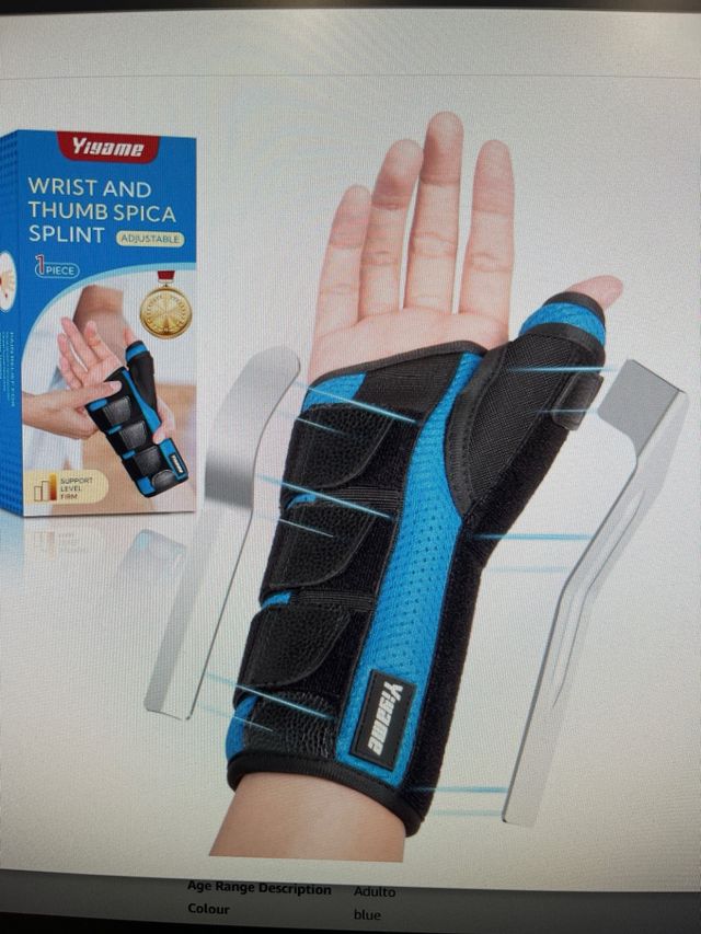 Muñequeras Túnel Carpiano y Pulgar Derecha M x 2