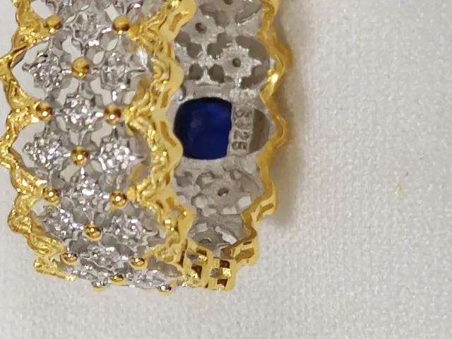 Anillo Plata/Baño Oro