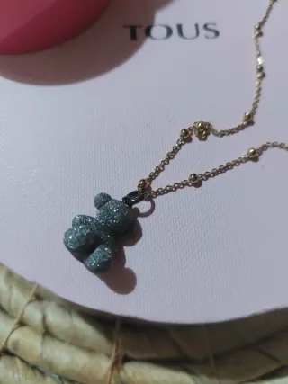 Colgante oso Tous diamantado y cadena Tous