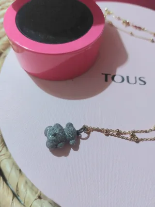 Colgante oso Tous diamantado y cadena Tous