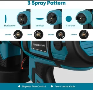 Pistola de Pintura 650W eléctrica 1400ML NUEVA