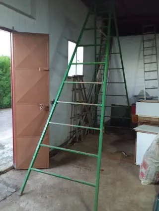 Escalera de Verdeo Metálica Verde