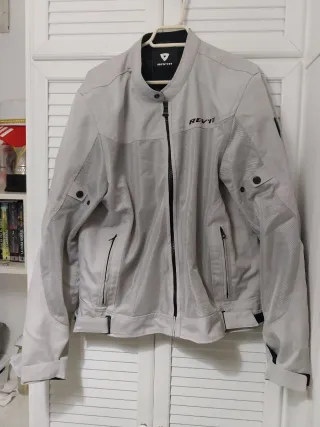 Chaqueta Moto Revit Gris , modelo eclipse ,xxl