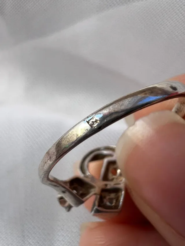 Conjunto Anillo y Pendientes Antiguos