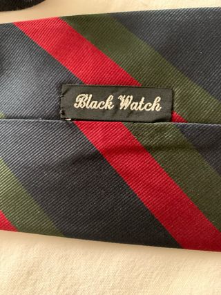 Corbata Black Watch Rayas Azul, Rojo, Verde