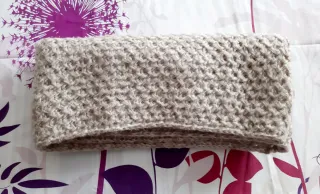 Bufanda infinita beige