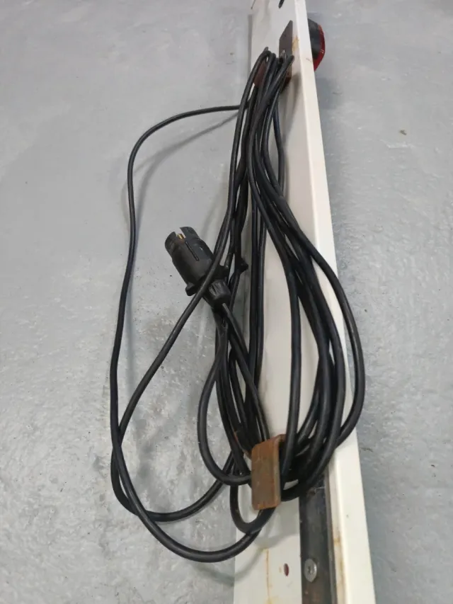 Soporte matrícula remolque con luces