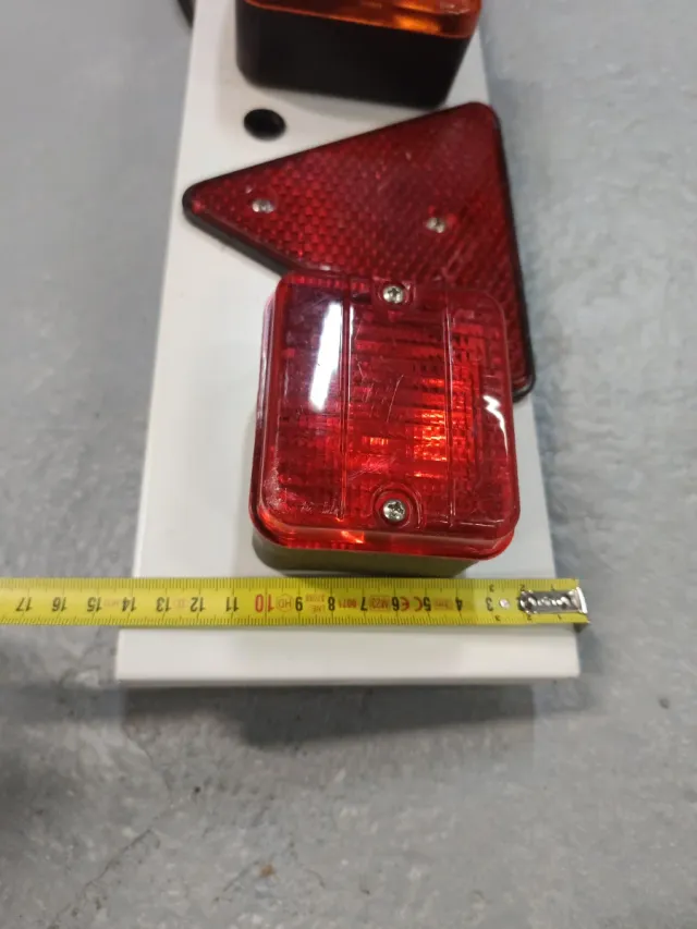 Soporte matrícula remolque con luces