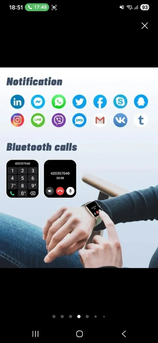 SmartWatch Pro Morado/Plateado