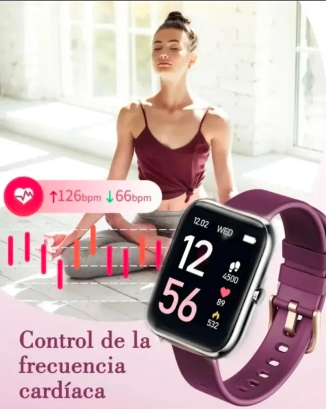 SmartWatch Pro Morado/Plateado