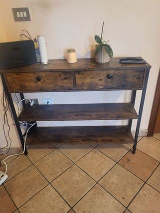 Tavolino Rovere Fumo 80x100x24