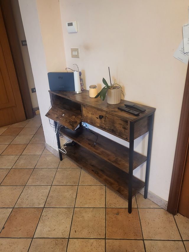 Tavolino Rovere Fumo 80x100x24