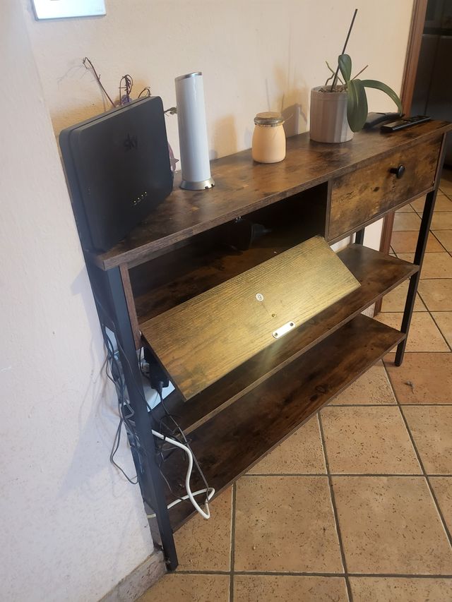 Tavolino Rovere Fumo 80x100x24