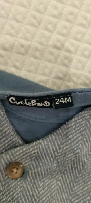 Gilet neonato fantasia chevron azzurro