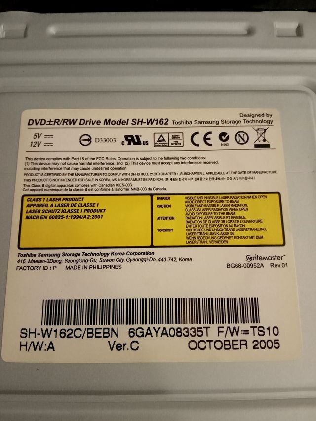 DVDROM Toshiba Samsung