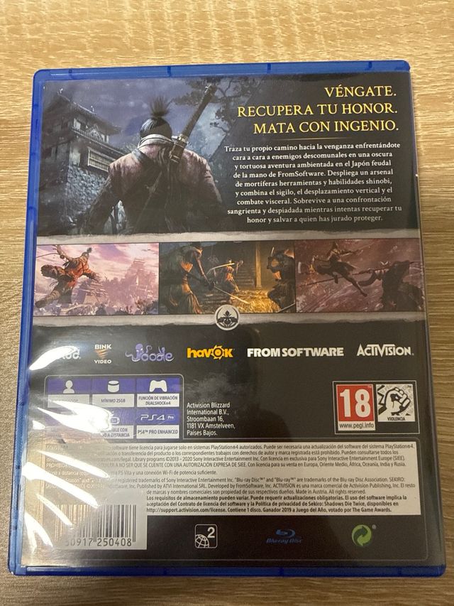Sekiro: Shadows Die Twice PS4 Juego del Año