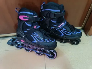 Patines en línea ZPM negros y morados
