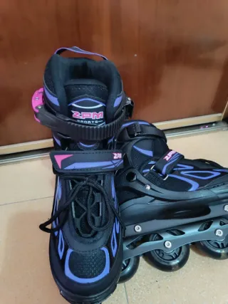 Patines en línea ZPM negros y morados