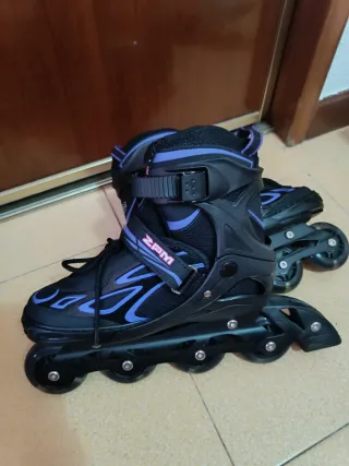 Patines en línea ZPM negros y morados