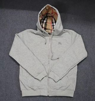 Sudadera Burberry Gris con Cremallera Talla M