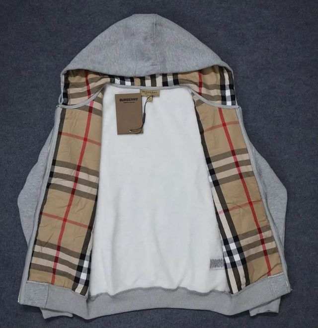 Sudadera Burberry Gris con Cremallera Talla M