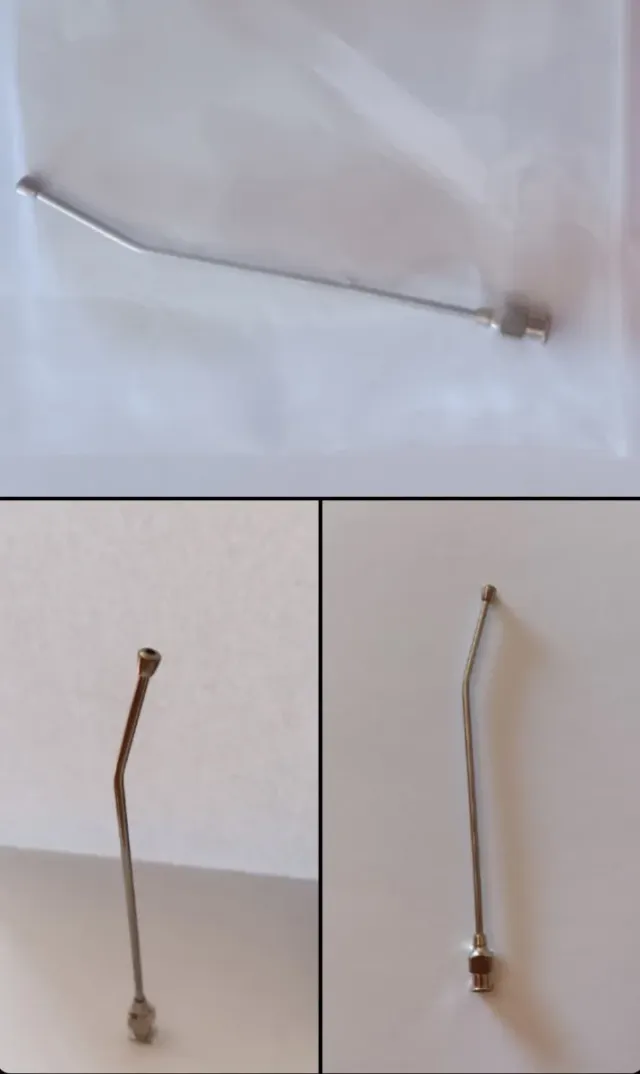 Aguja para embutir metálica