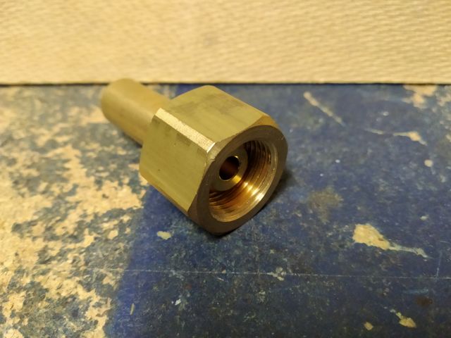 Conexión gas soldadura