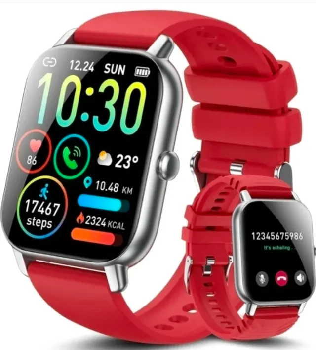 Smartwatch Pro - Rojo y Plateado